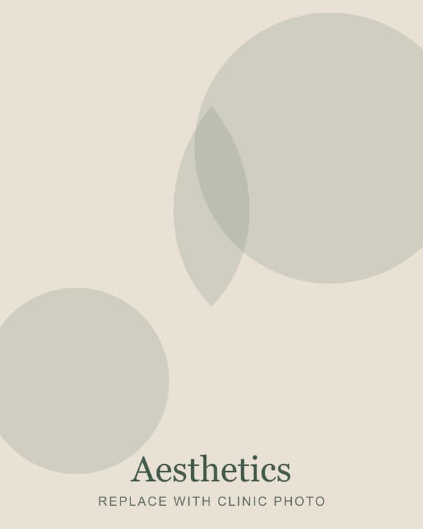 Aesthetic facial treatment