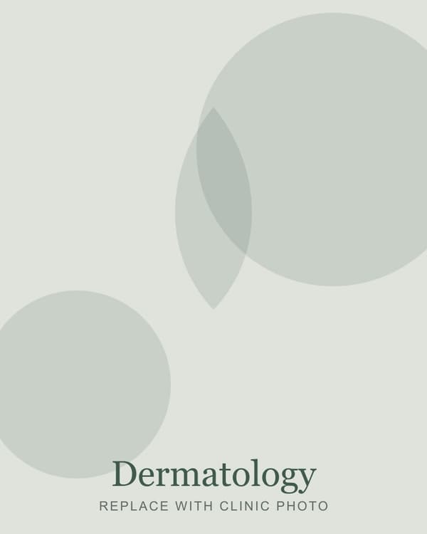 Dermatologist examining a patient's skin